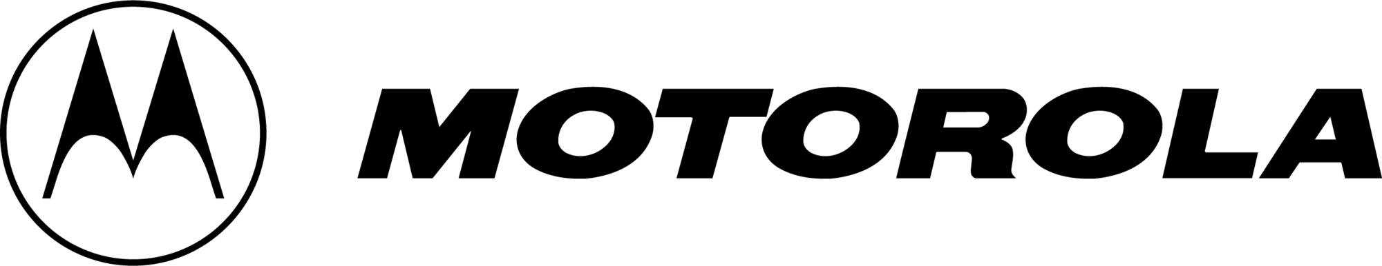 Motorola logo — the encircled double-peak M beside the Motorola wordmark